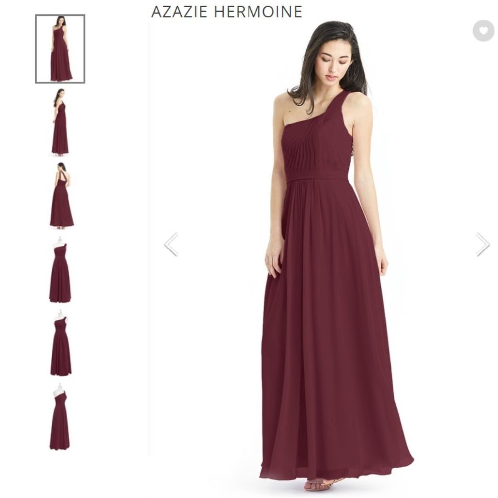 Azazie Hermoine Dress in Cabernet - Custom Size (35-28-39), Pre-Owned